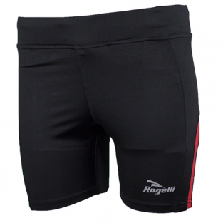 Edia dames korte hardloopbroek  Zwart/rood